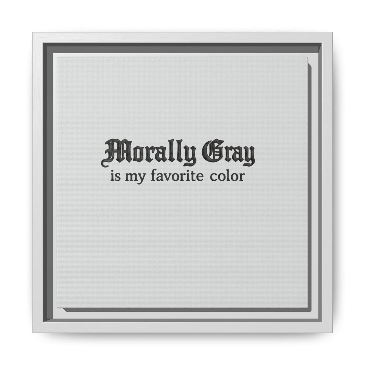 Morally Gray Collective Canvas Print — BookTok Feminist Wall Art
