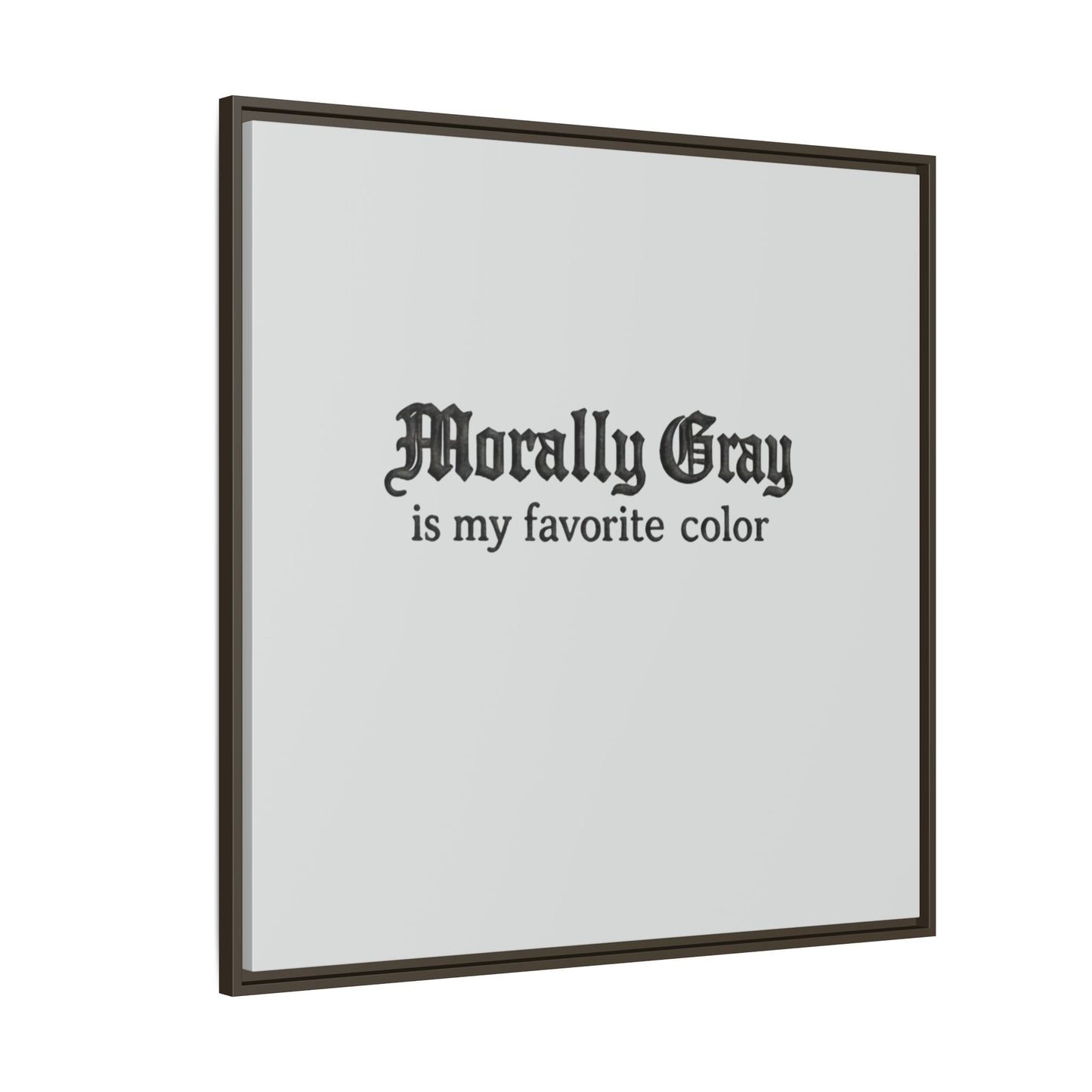 Morally Gray Collective Canvas Print — BookTok Feminist Wall Art