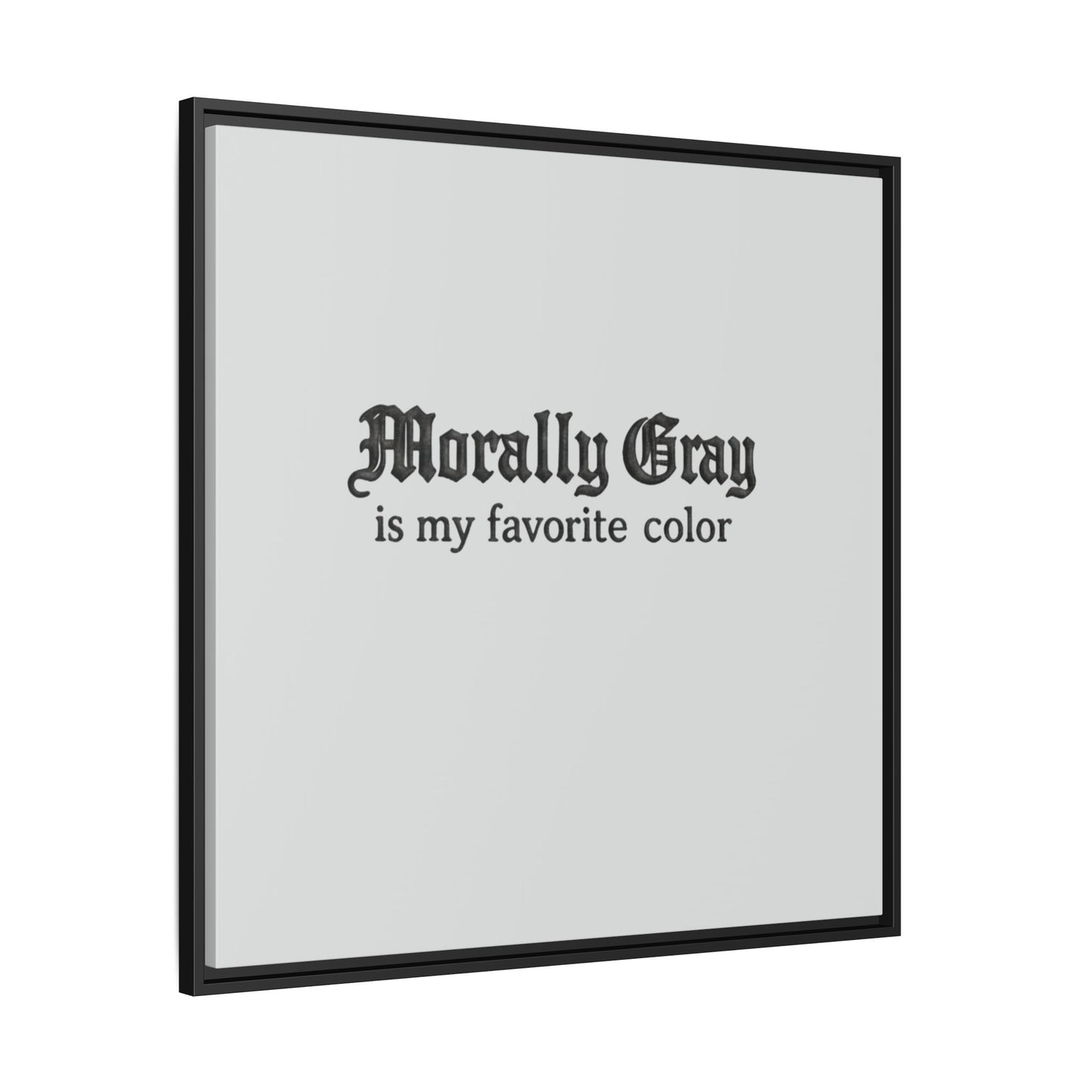 Morally Gray Collective Canvas Print — BookTok Feminist Wall Art
