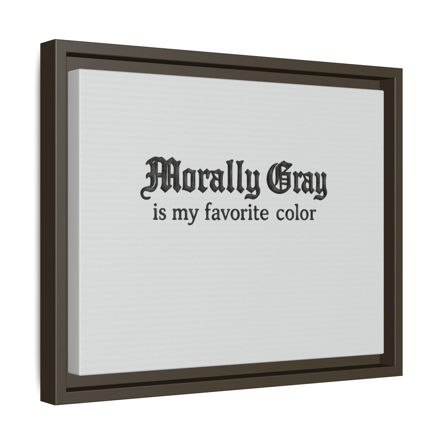 Morally Gray Collective Canvas Print — BookTok Feminist Wall Art