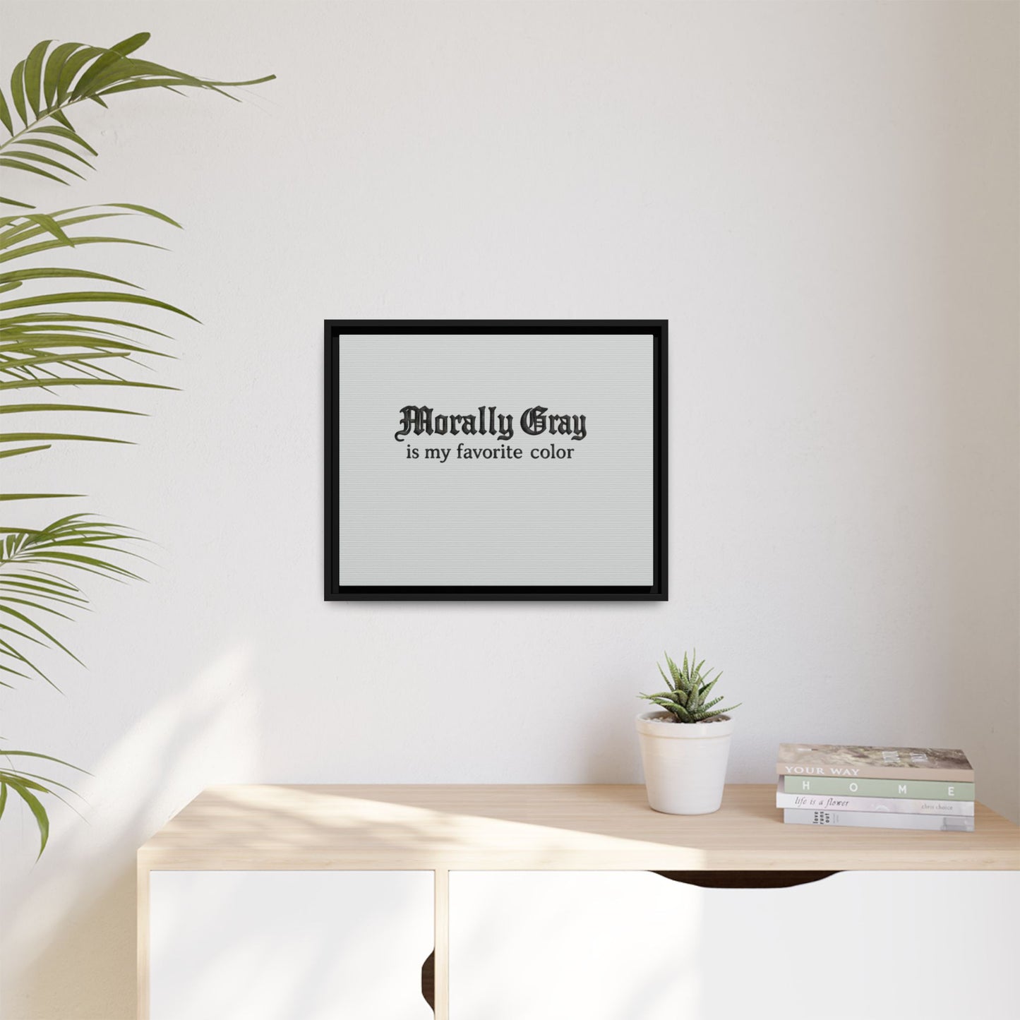 Morally Gray Collective Canvas Print — BookTok Feminist Wall Art