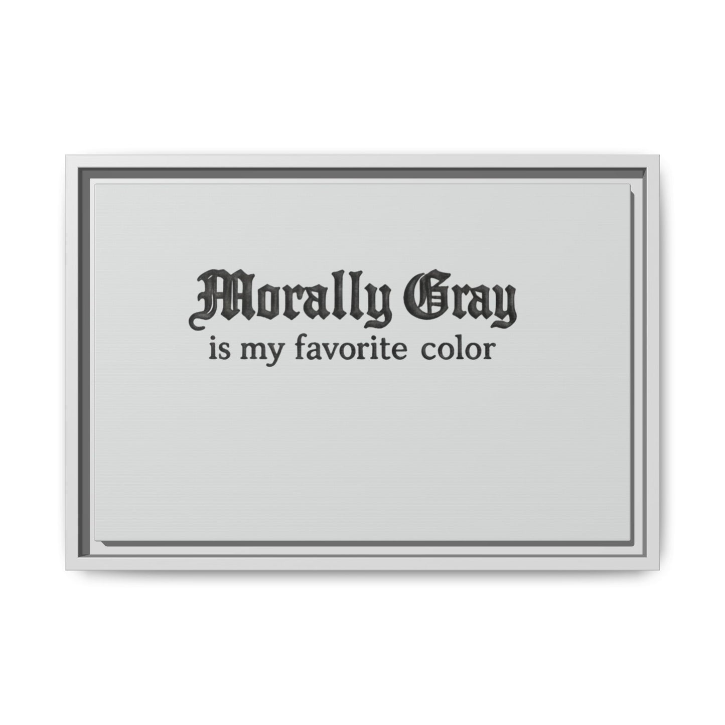 Morally Gray Collective Canvas Print — BookTok Feminist Wall Art