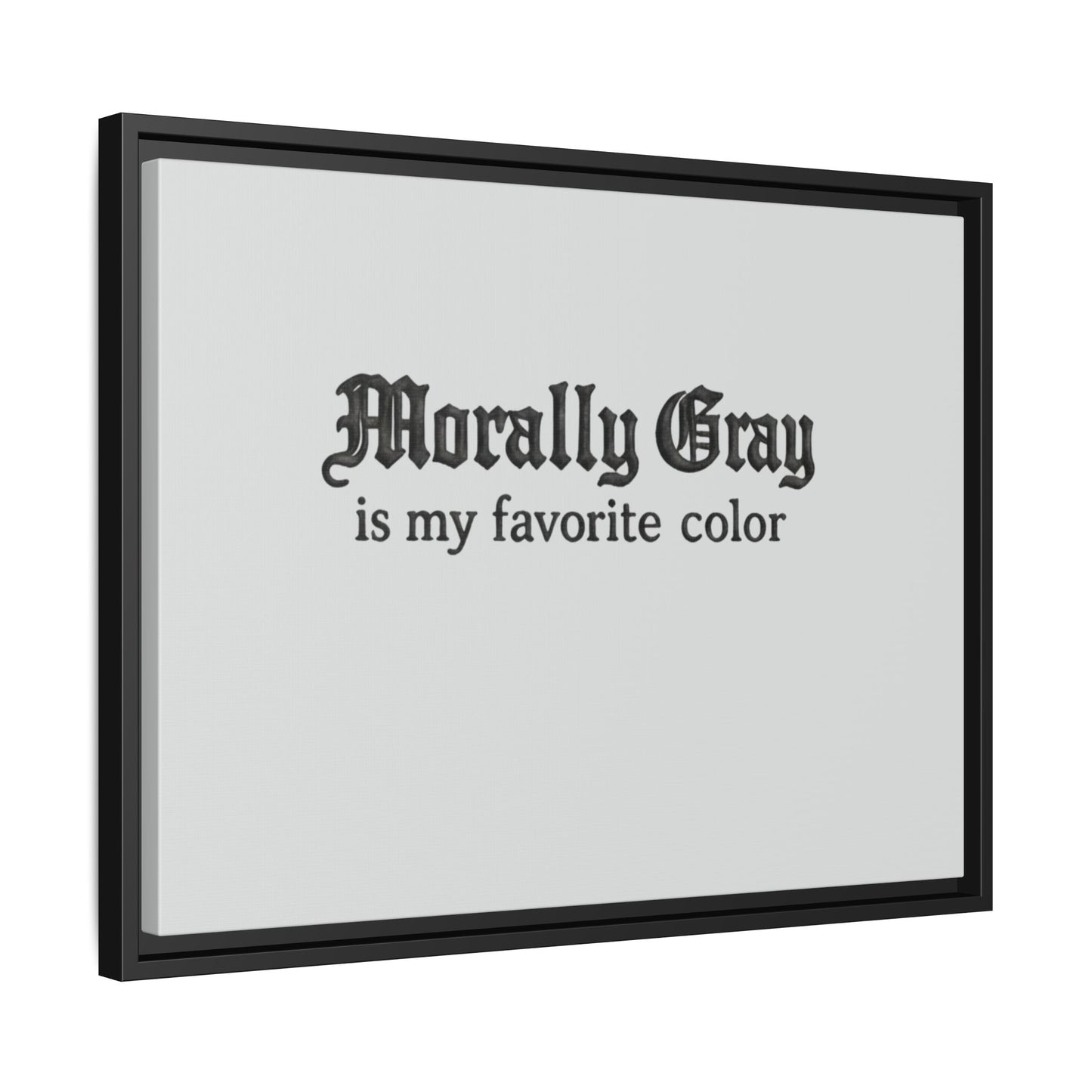 Morally Gray Collective Canvas Print — BookTok Feminist Wall Art