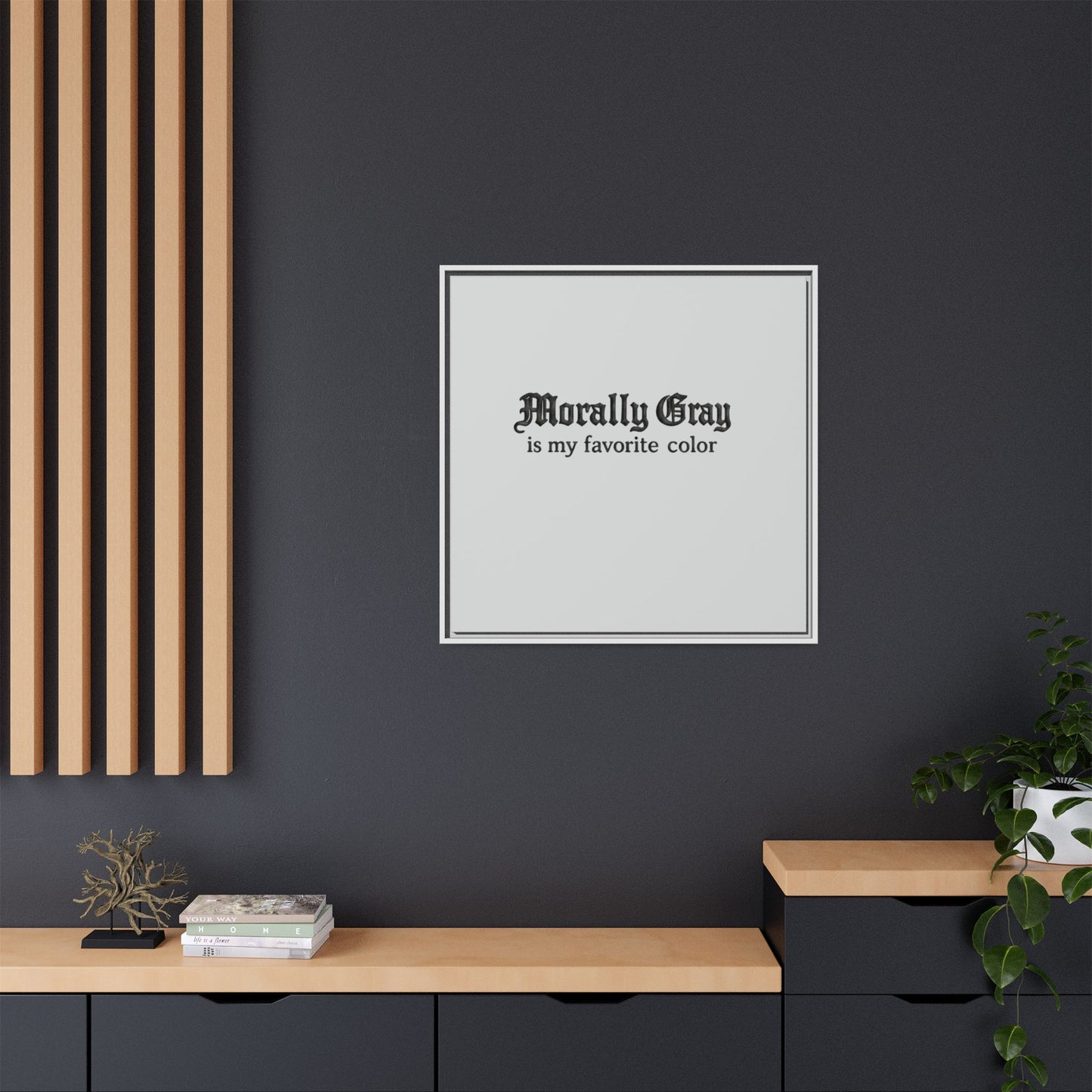 Morally Gray Collective Canvas Print — BookTok Feminist Wall Art