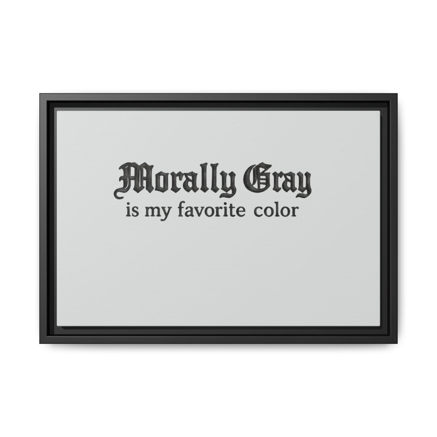 Morally Gray Collective Canvas Print — BookTok Feminist Wall Art