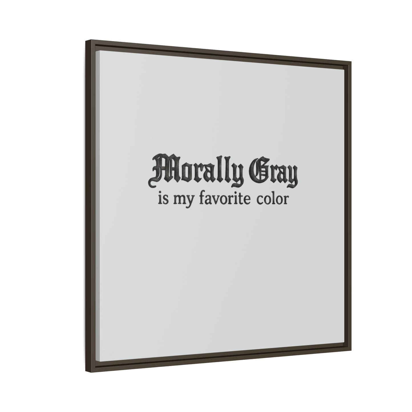 Morally Gray Collective Canvas Print — BookTok Feminist Wall Art