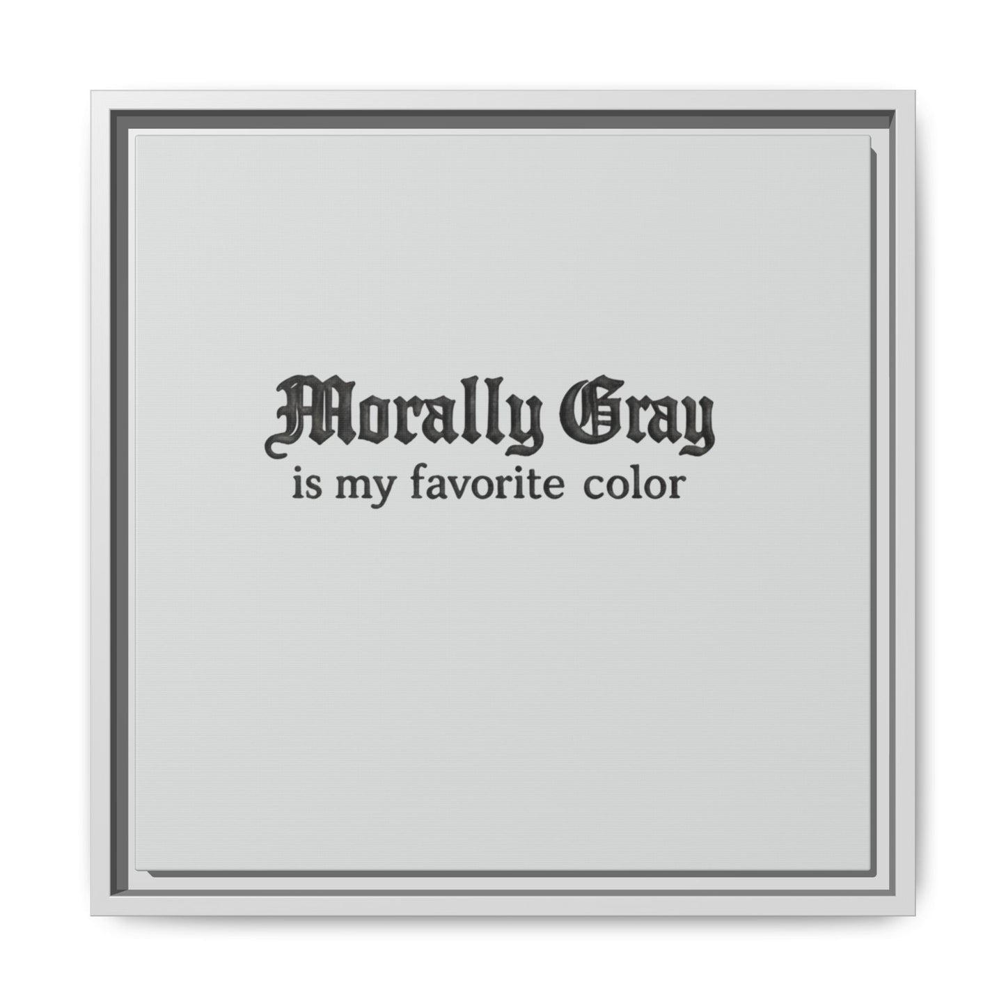 Morally Gray Collective Canvas Print — BookTok Feminist Wall Art