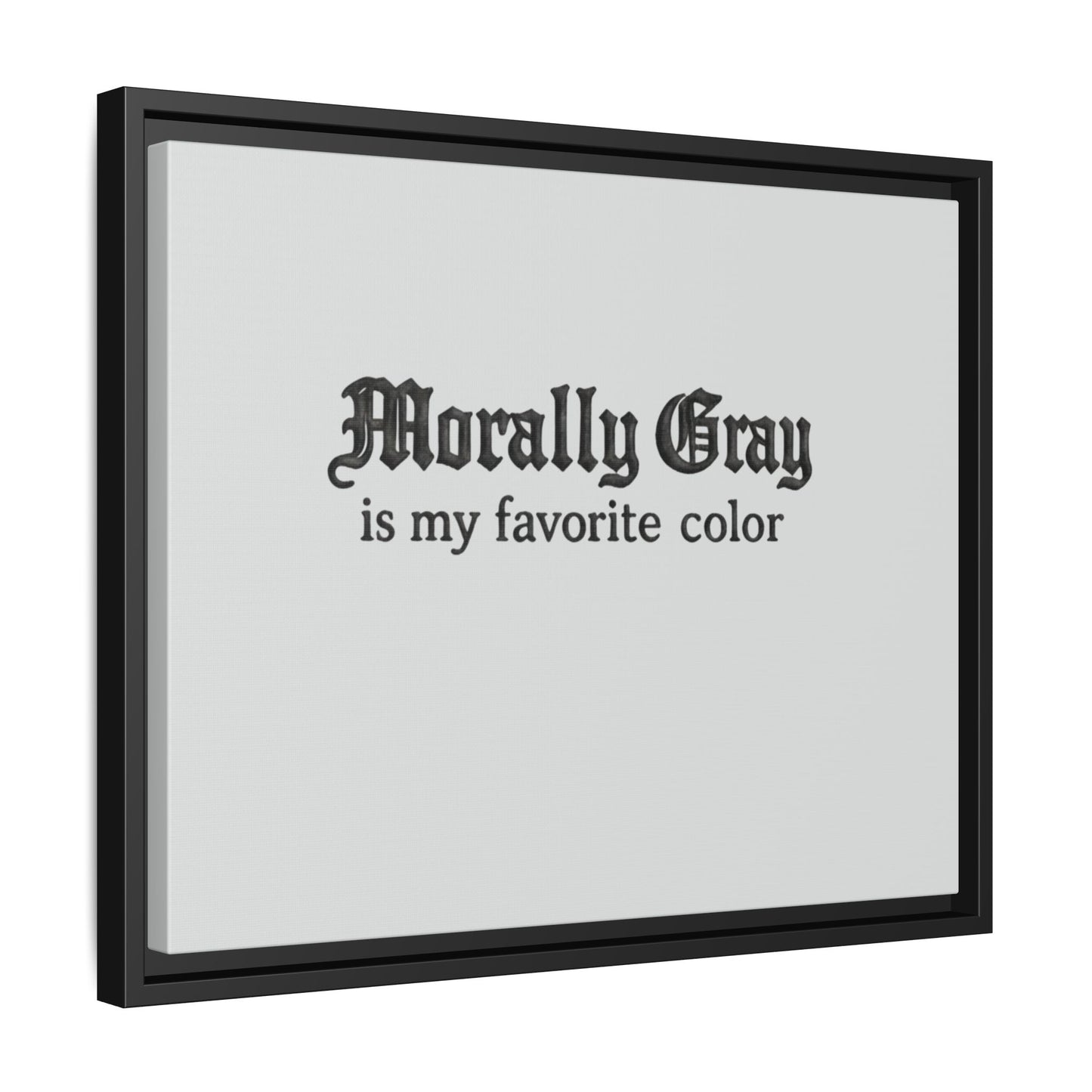 Morally Gray Collective Canvas Print — BookTok Feminist Wall Art