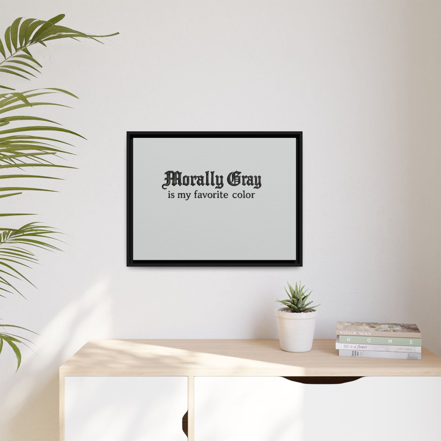 Morally Gray Collective Canvas Print — BookTok Feminist Wall Art