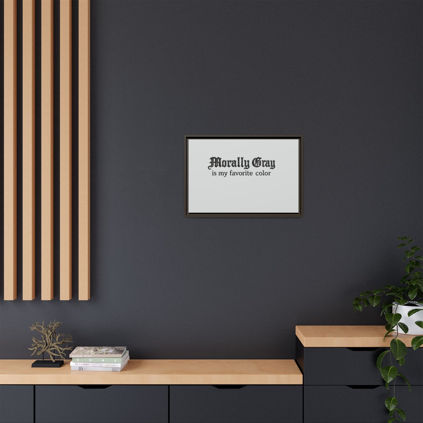 Morally Gray Collective Canvas Print — BookTok Feminist Wall Art