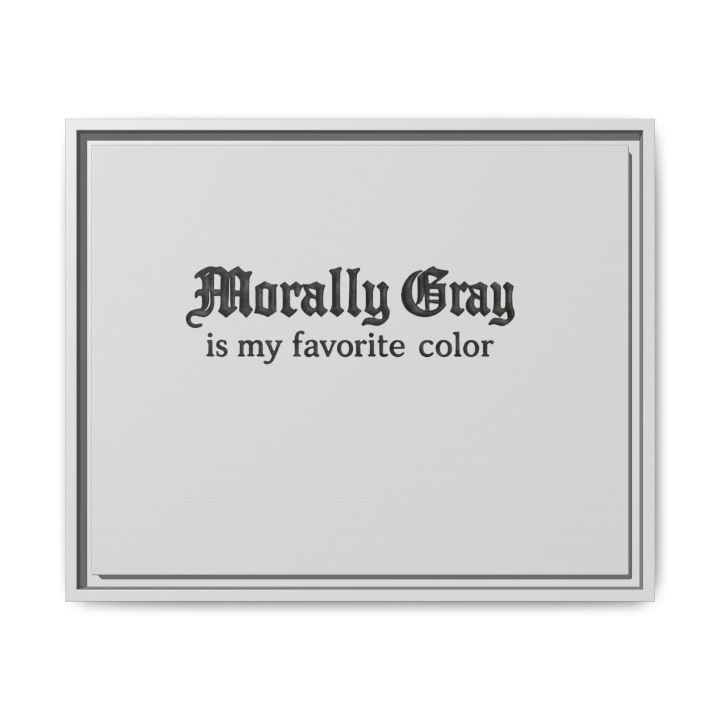 Morally Gray Collective Canvas Print — BookTok Feminist Wall Art