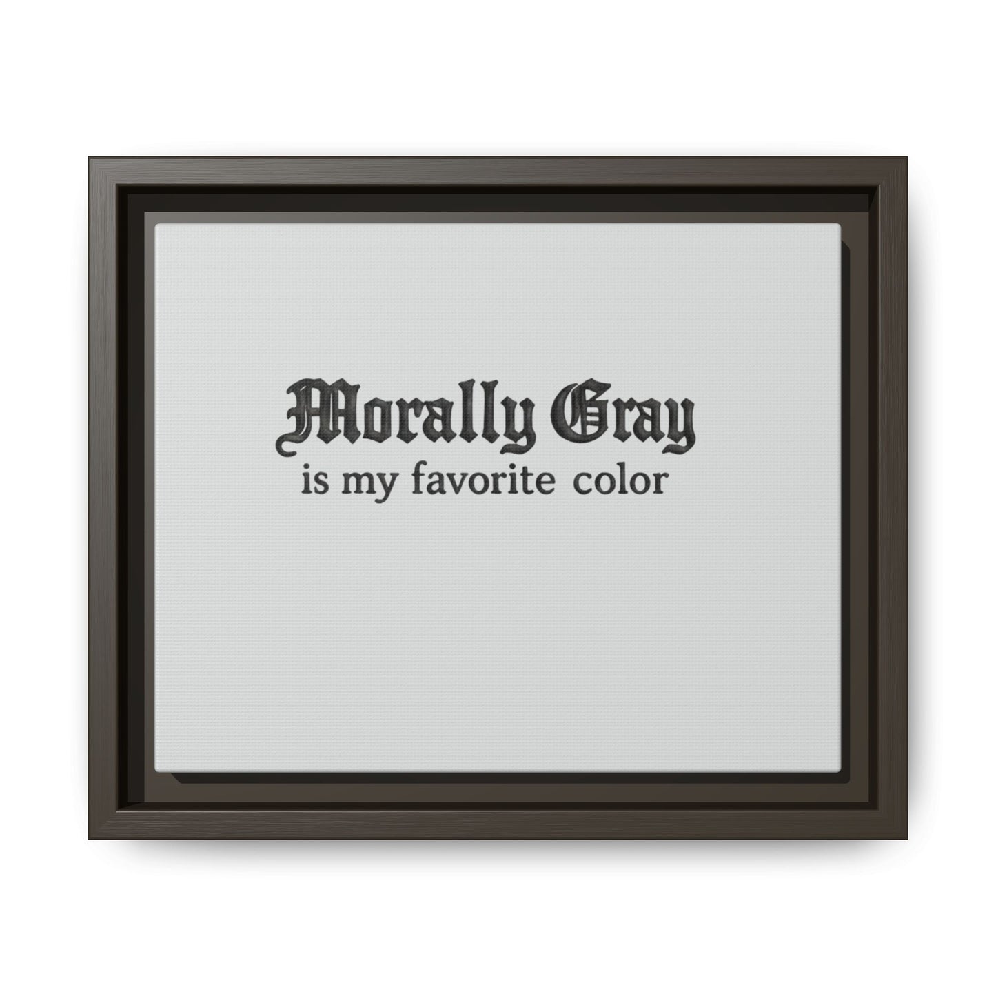 Morally Gray Collective Canvas Print — BookTok Feminist Wall Art
