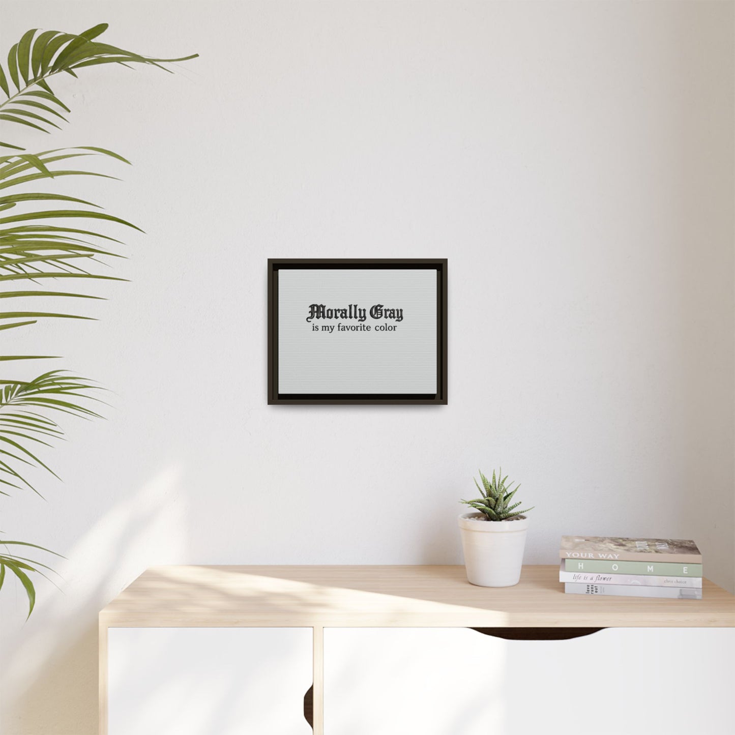 Morally Gray Collective Canvas Print — BookTok Feminist Wall Art