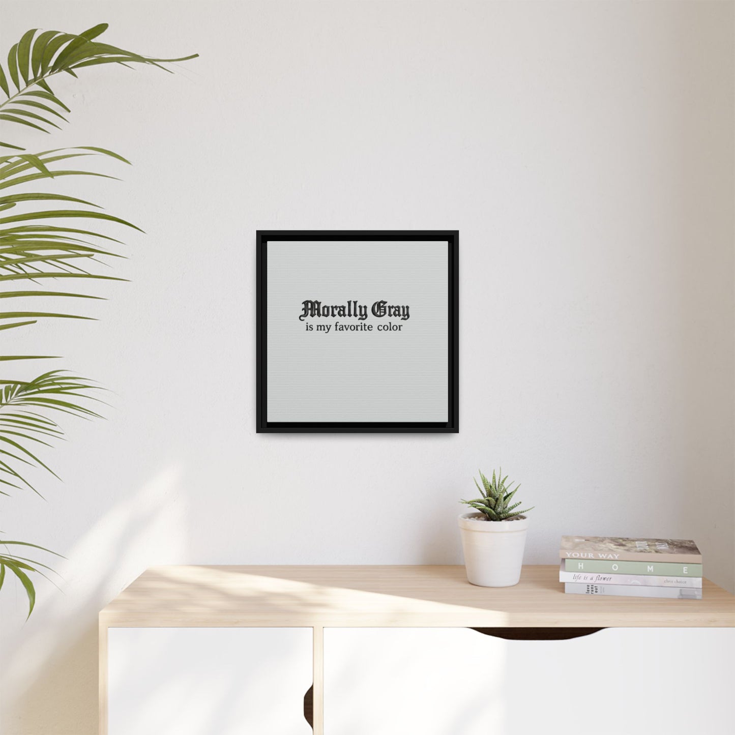 Morally Gray Collective Canvas Print — BookTok Feminist Wall Art